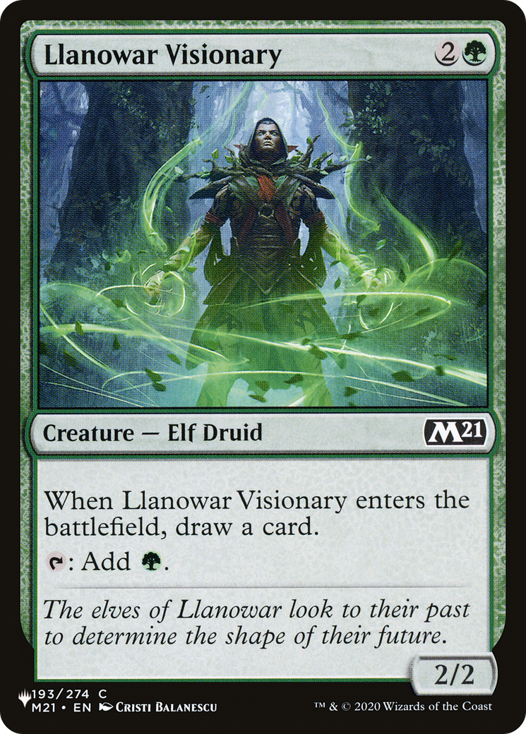 Llanowar Visionary [The List Reprints] | GrognardGamesBatavia