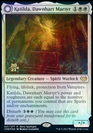 Katilda, Dawnhart Martyr // Katilda's Rising Dawn [Innistrad: Crimson Vow Prerelease Promos] | GrognardGamesBatavia