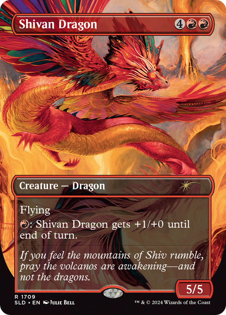 Shivan Dragon (Rainbow Foil) [Secret Lair Drop Series] | GrognardGamesBatavia