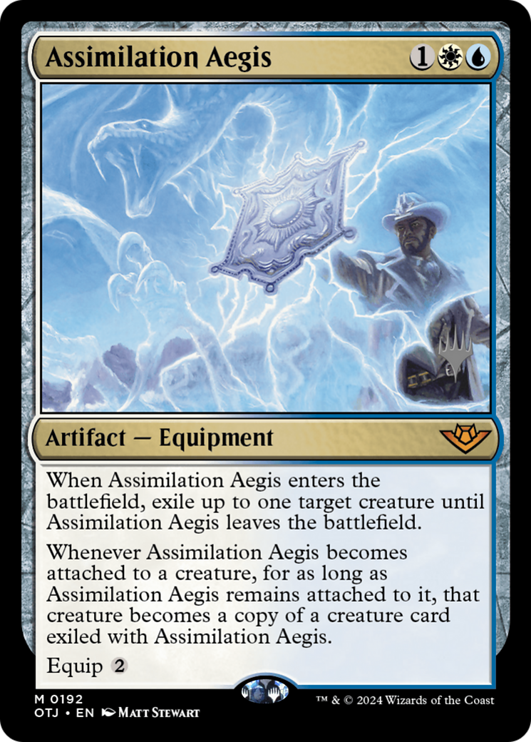 Assimilation Aegis (Promo Pack) [Outlaws of Thunder Junction Promos] | GrognardGamesBatavia