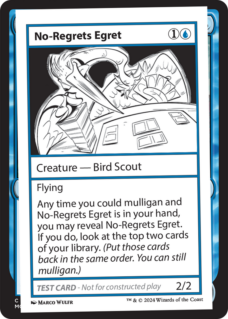 No-Regrets Egret [Mystery Booster 2 Playtest Cards] | GrognardGamesBatavia