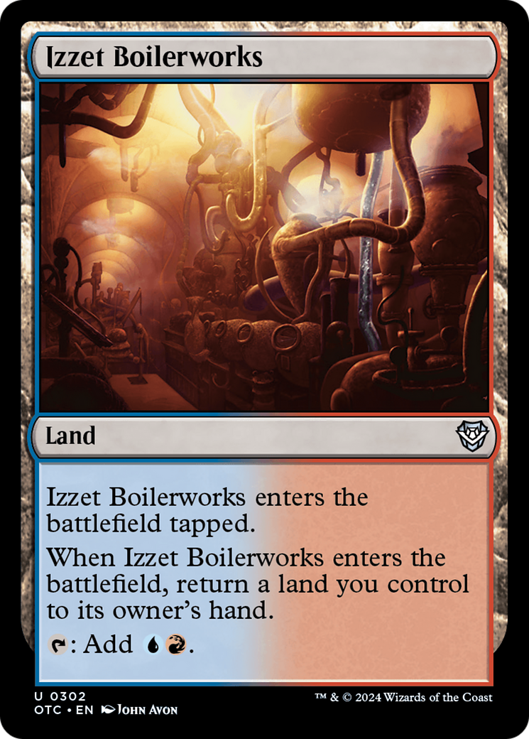 Izzet Boilerworks [Outlaws of Thunder Junction Commander] | GrognardGamesBatavia