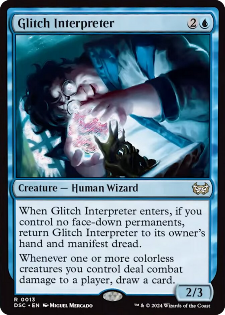 Glitch Interpreter (Extended Art) [Duskmourn: House of Horror Commander] | GrognardGamesBatavia