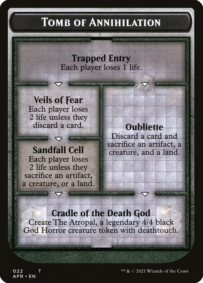 Tomb of Annihilation Token (Oversized) [Oversize Cards] | GrognardGamesBatavia
