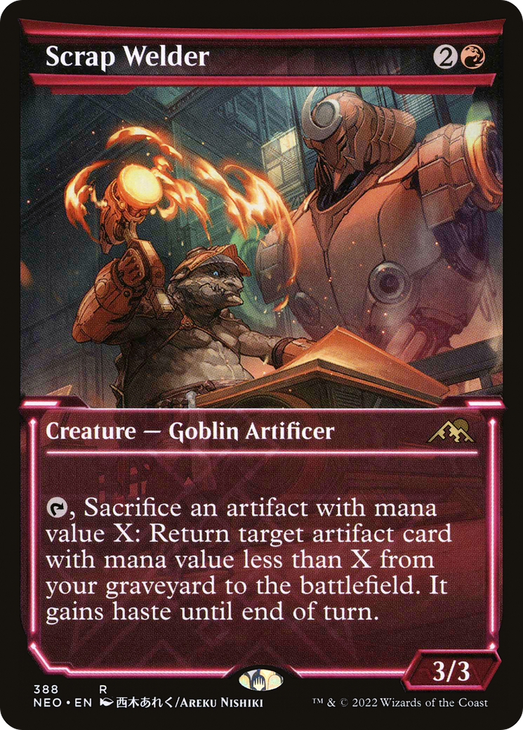 Scrap Welder (Showcase Soft Glow) [Kamigawa: Neon Dynasty] | GrognardGamesBatavia