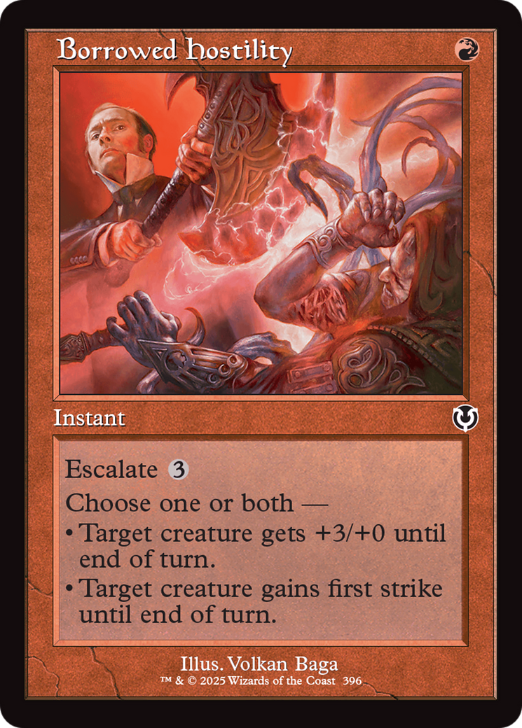 Borrowed Hostility (Retro Frame) [Innistrad Remastered] | GrognardGamesBatavia