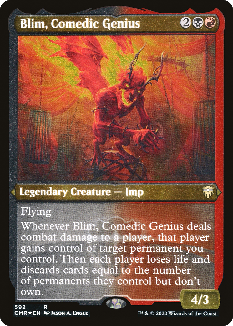 Blim, Comedic Genius (Etched) [Commander Legends] | GrognardGamesBatavia