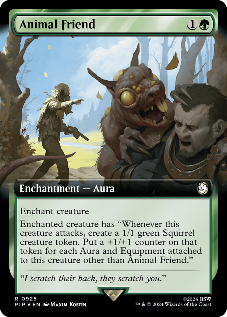 Animal Friend (Extended Art) (Surge Foil) [Fallout] | GrognardGamesBatavia