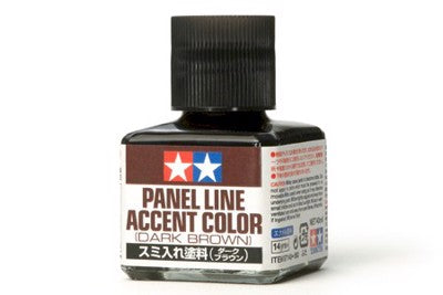 Tamiya Panel Line Accent Color Dark Brown | GrognardGamesBatavia