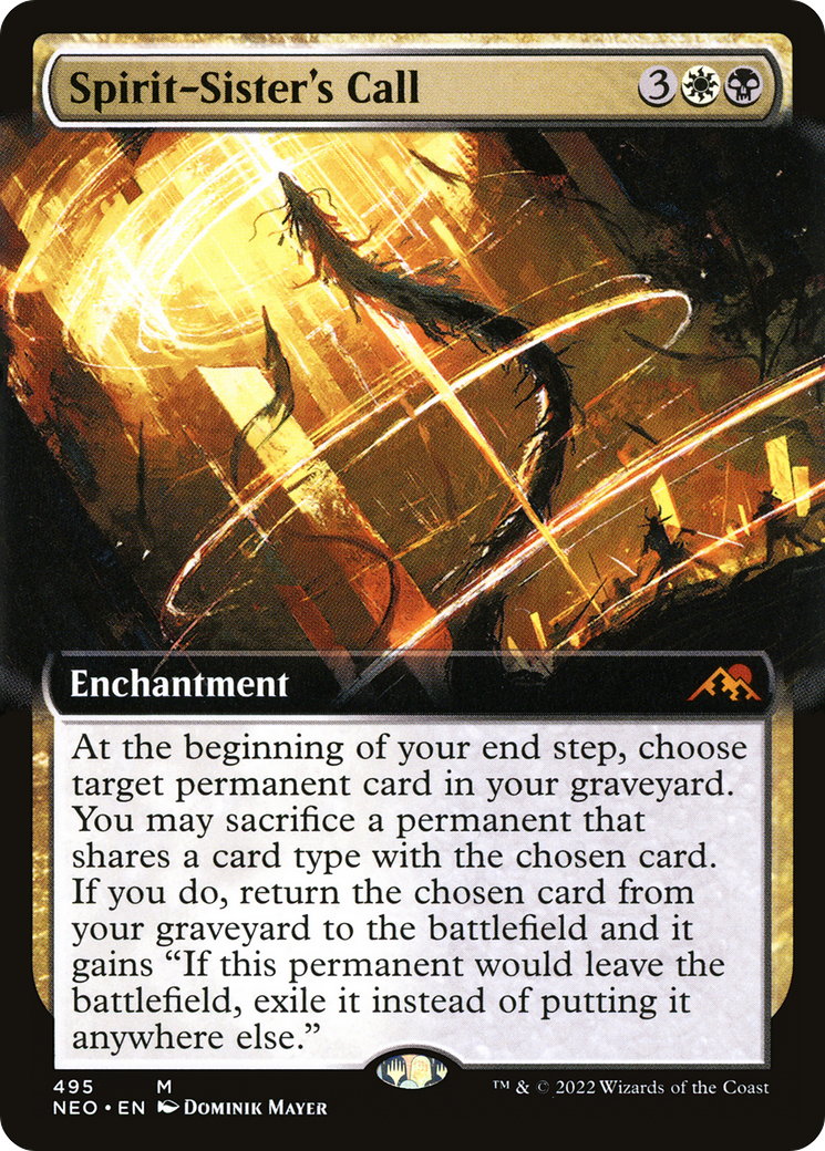 Spirit-Sister's Call (Extended Art) [Kamigawa: Neon Dynasty] | GrognardGamesBatavia