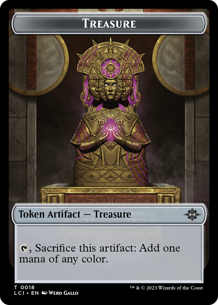 Treasure (0018) // Bat Double-Sided Token [The Lost Caverns of Ixalan Tokens] | GrognardGamesBatavia