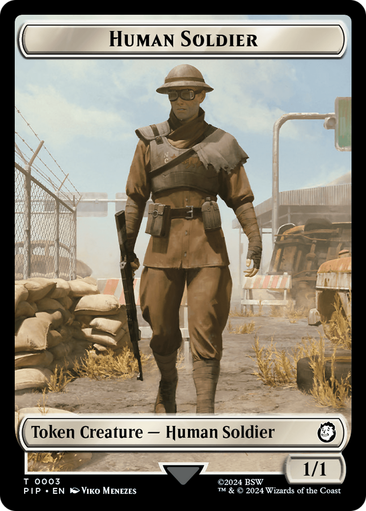 Food (0014) // Human Soldier Double-Sided Token [Fallout Tokens] | GrognardGamesBatavia