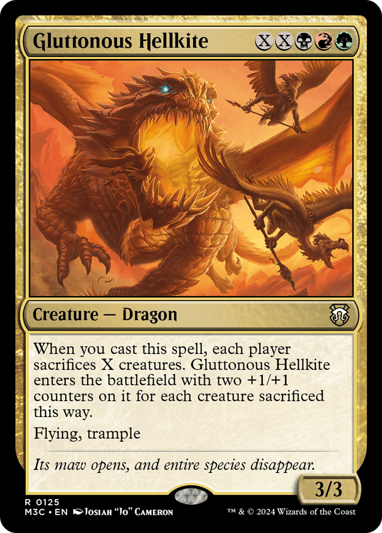 Gluttonous Hellkite [Modern Horizons 3 Commander] | GrognardGamesBatavia