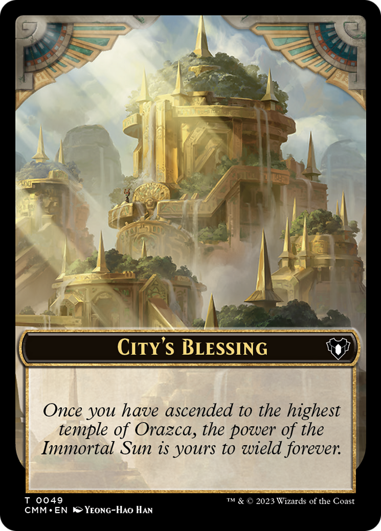 City's Blessing // Ogre Double-Sided Token [Commander Masters Tokens] | GrognardGamesBatavia