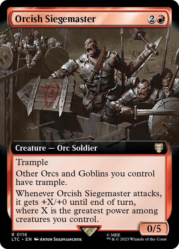 Orcish Siegemaster (Extended Art) [The Lord of the Rings: Tales of Middle-Earth Commander] | GrognardGamesBatavia