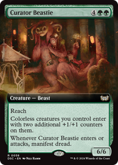 Curator Beastie (Extended Art) [Duskmourn: House of Horror Commander] | GrognardGamesBatavia