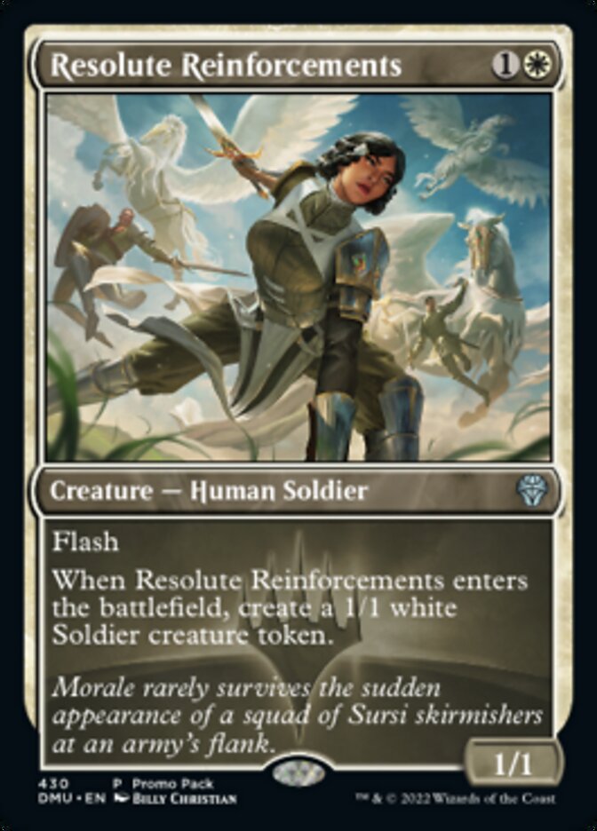 Resolute Reinforcements (Promo Pack) [Dominaria United Promos] | GrognardGamesBatavia