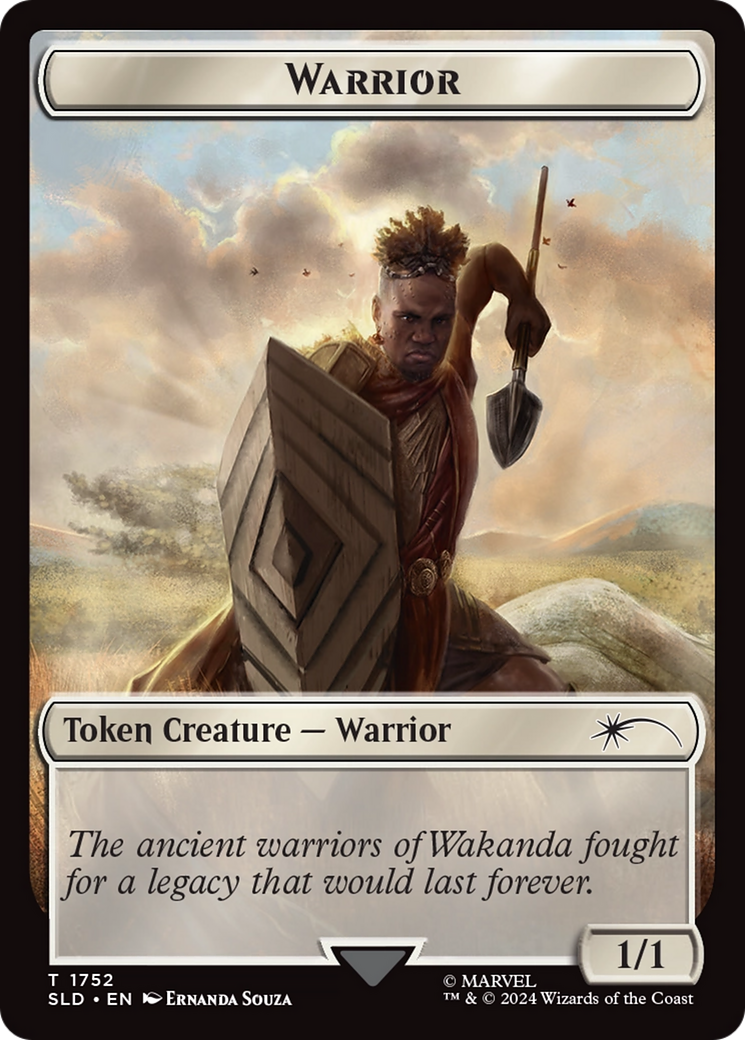 Warrior Token (Rainbow Foil) [Secret Lair Drop Series] | GrognardGamesBatavia