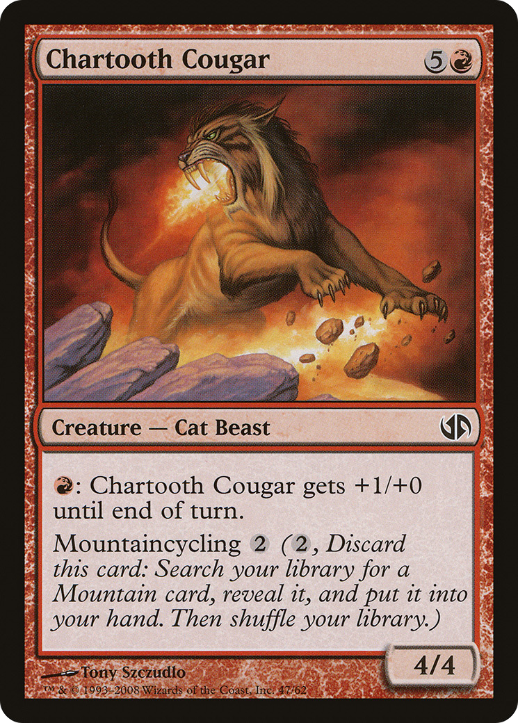 Chartooth Cougar [Duel Decks: Jace vs. Chandra] | GrognardGamesBatavia
