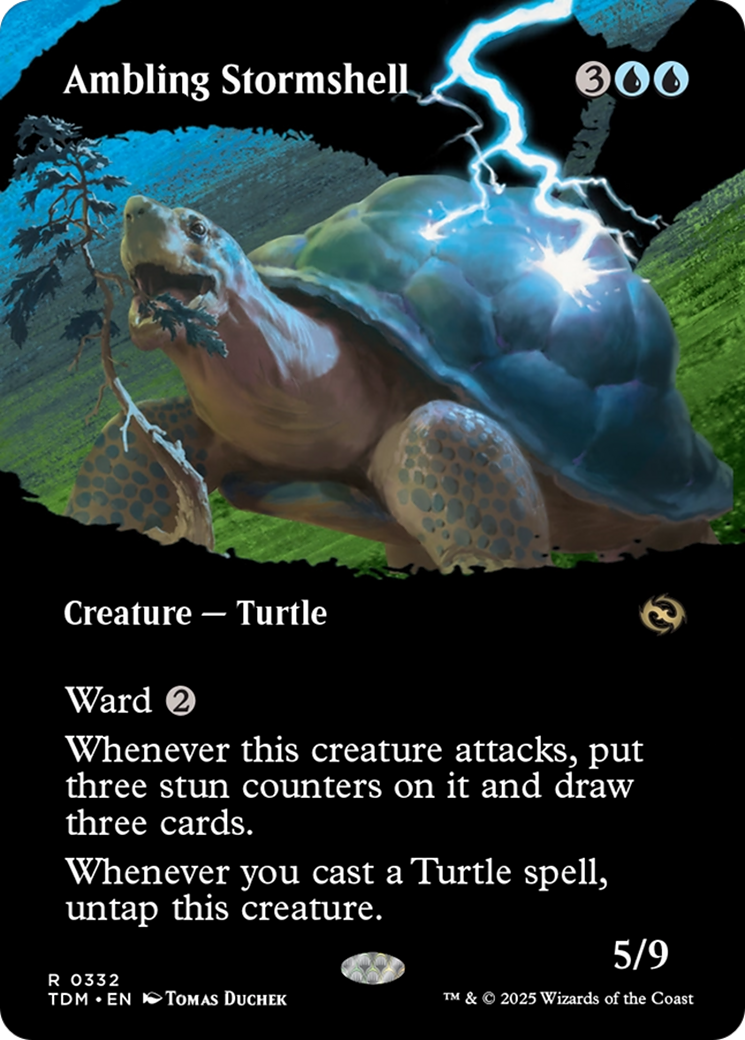 Ambling Stormshell (Borderless) [Tarkir: Dragonstorm] | GrognardGamesBatavia