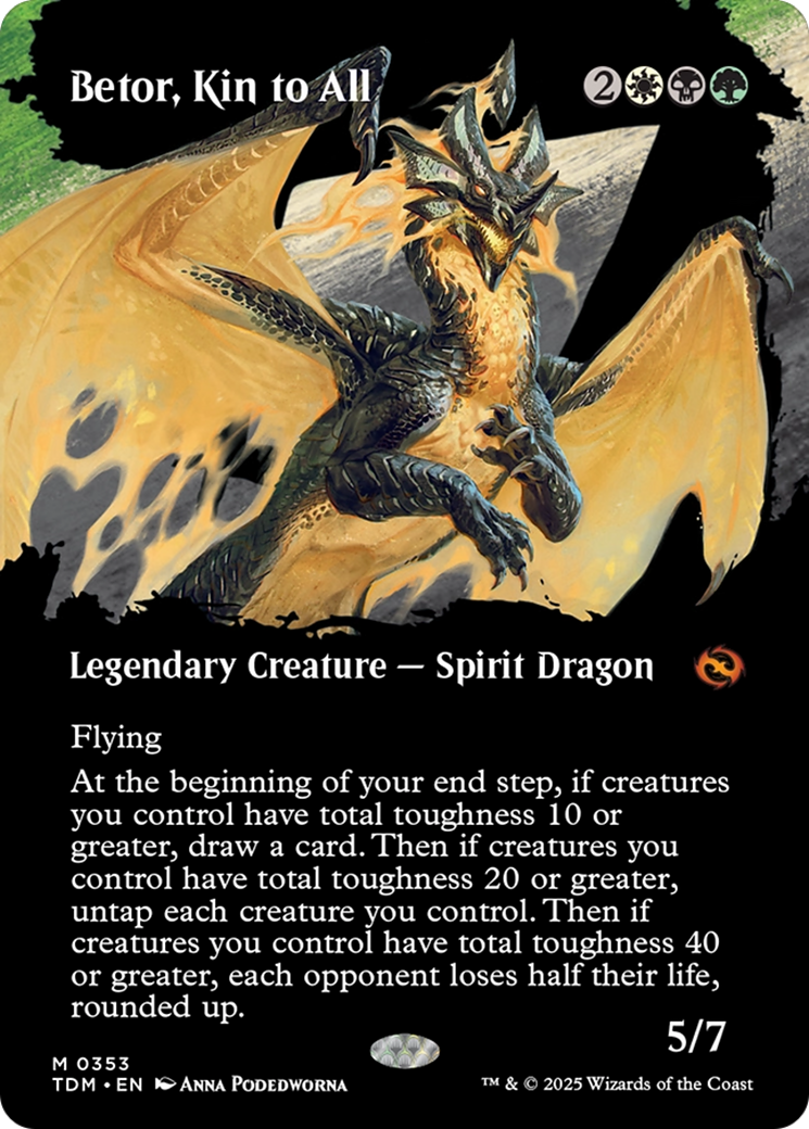 Betor, Kin to All (Borderless) [Tarkir: Dragonstorm] | GrognardGamesBatavia