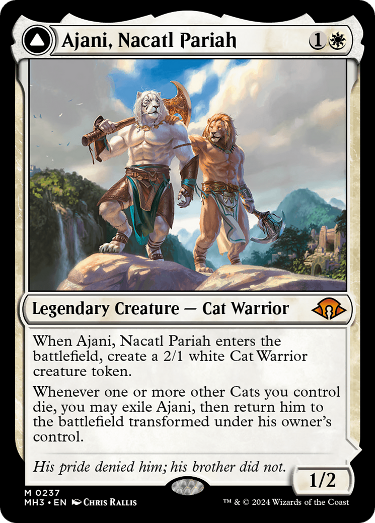 Ajani, Nacatl Pariah // Ajani, Nacatl Avenger [Modern Horizons 3] | GrognardGamesBatavia