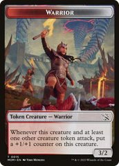 Warrior // Thopter Double-Sided Token [March of the Machine Tokens] | GrognardGamesBatavia