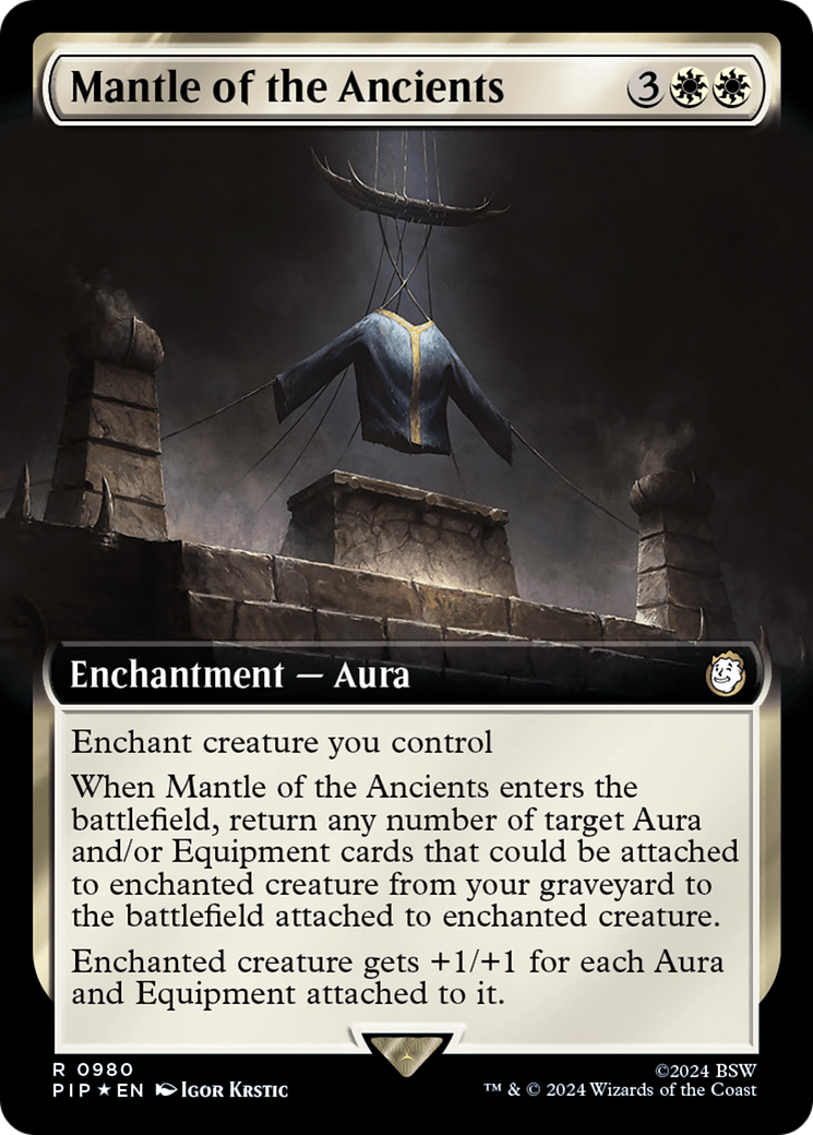 Mantle of the Ancients (Extended Art) (Surge Foil) [Fallout] | GrognardGamesBatavia