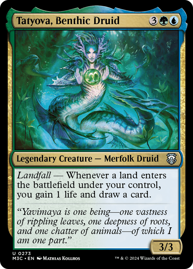 Tatyova, Benthic Druid (Ripple Foil) [Modern Horizons 3 Commander] | GrognardGamesBatavia