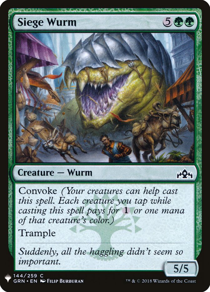 Siege Wurm [Mystery Booster] | GrognardGamesBatavia