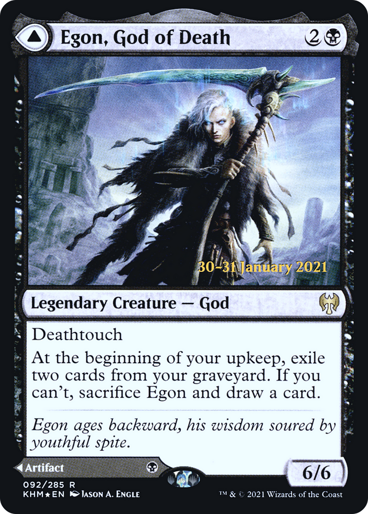 Egon, God of Death // Throne of Death [Kaldheim Prerelease Promos] | GrognardGamesBatavia