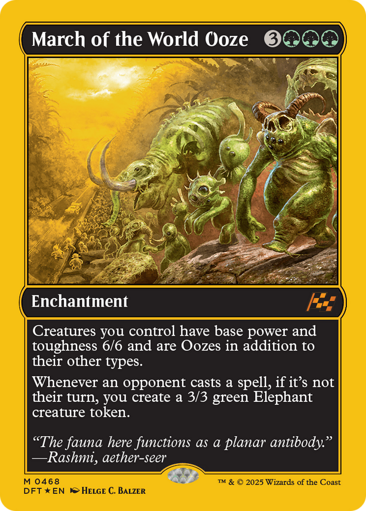 March of the World Ooze (First-Place Foil) [Aetherdrift] | GrognardGamesBatavia