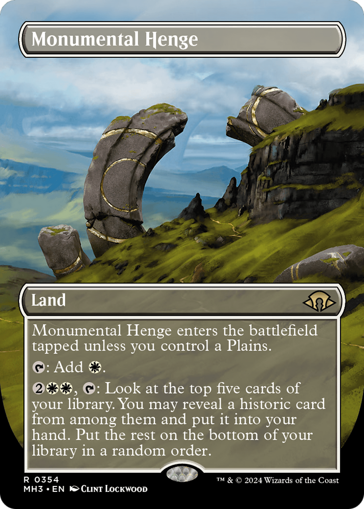 Monumental Henge (Borderless) [Modern Horizons 3] | GrognardGamesBatavia