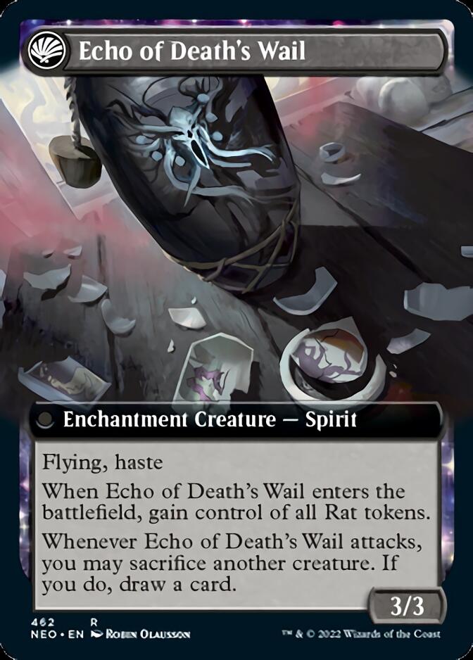 Tribute to Horobi // Echo of Death's Wail (Extended Art) [Kamigawa: Neon Dynasty] | GrognardGamesBatavia