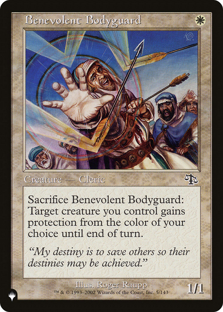 Benevolent Bodyguard [The List Reprints] | GrognardGamesBatavia