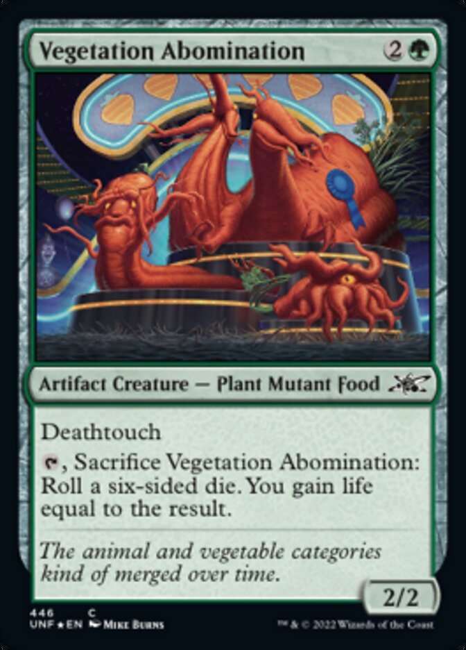 Vegetation Abomination (Galaxy Foil) [Unfinity] | GrognardGamesBatavia