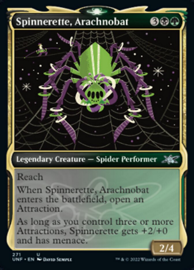 Spinnerette, Arachnobat (Showcase) [Unfinity] | GrognardGamesBatavia