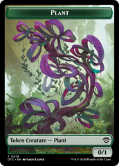 Plant Warrior // Plant Double-Sided Token [Outlaws of Thunder Junction Commander Tokens] | GrognardGamesBatavia