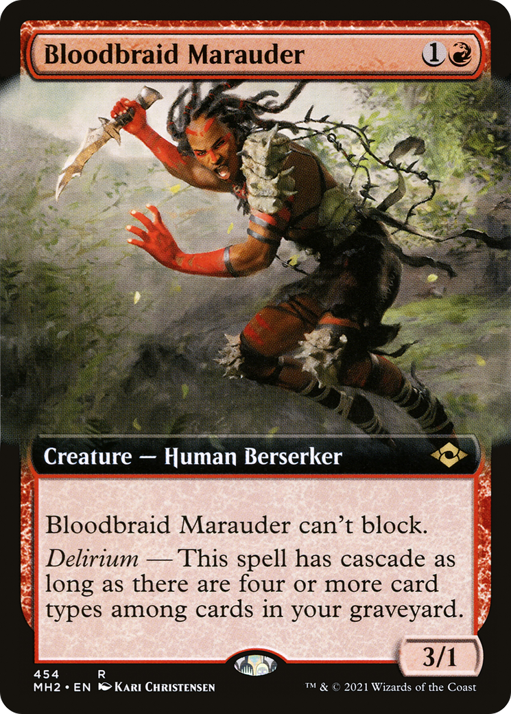 Bloodbraid Marauder (Extended Art) [Modern Horizons 2] | GrognardGamesBatavia