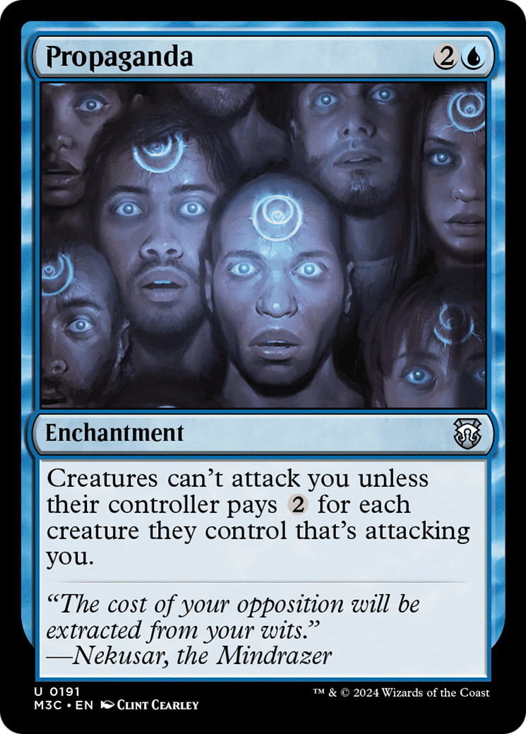 Propaganda (Ripple Foil) [Modern Horizons 3 Commander] | GrognardGamesBatavia