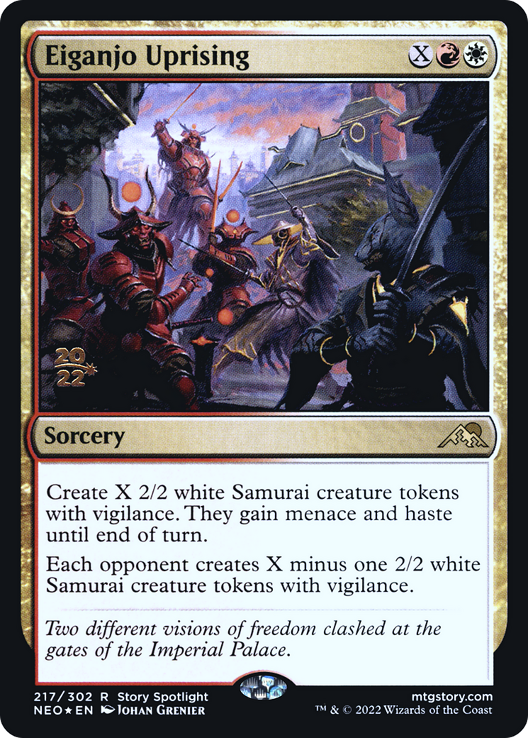 Eiganjo Uprising [Kamigawa: Neon Dynasty Prerelease Promos] | GrognardGamesBatavia