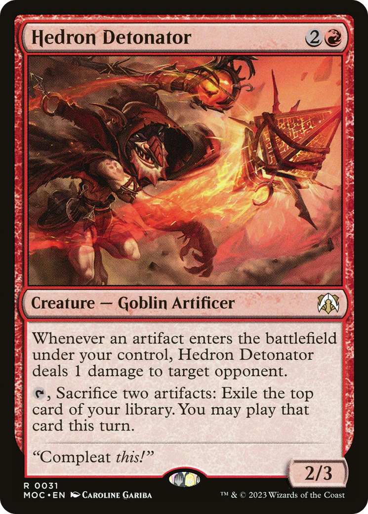 Hedron Detonator [March of the Machine Commander] | GrognardGamesBatavia