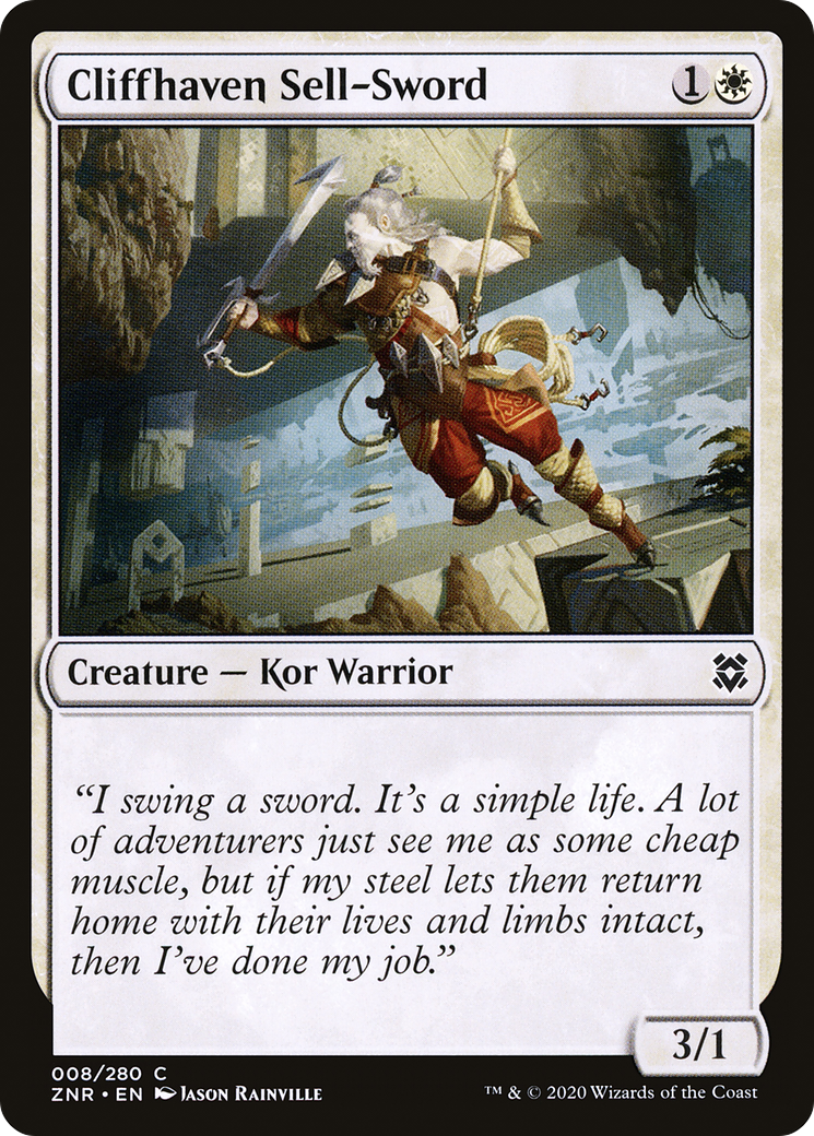 Cliffhaven Sell-Sword [Zendikar Rising] | GrognardGamesBatavia