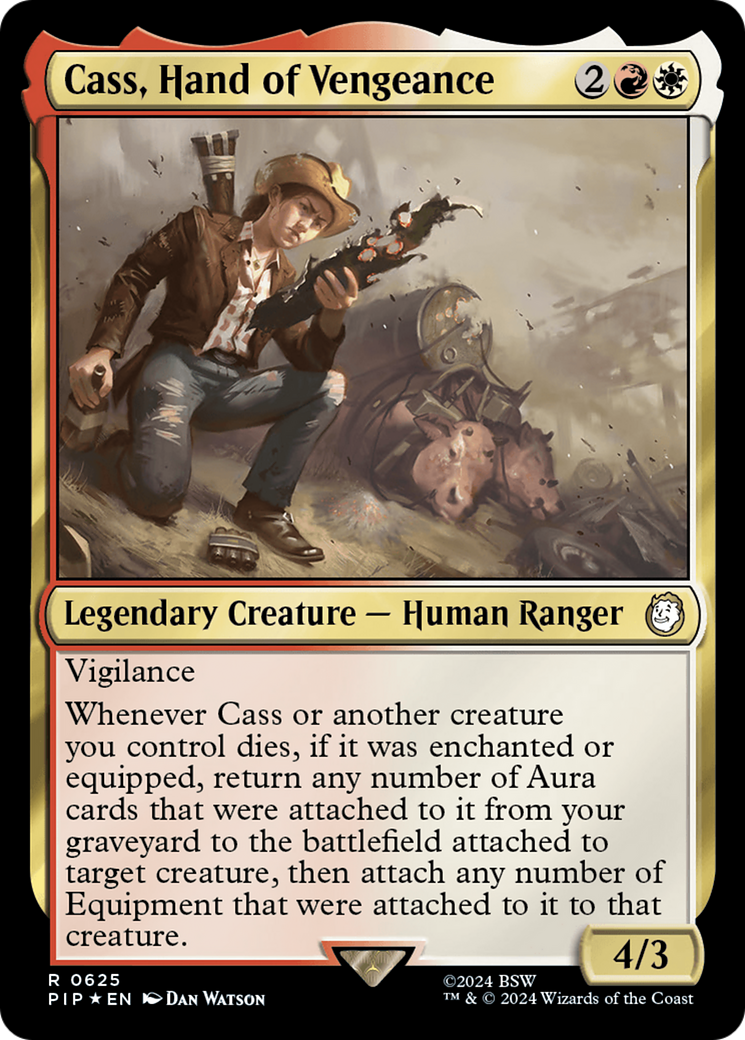 Cass, Hand of Vengeance (Surge Foil) [Fallout] | GrognardGamesBatavia