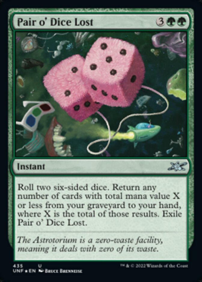 Pair o' Dice Lost (Galaxy Foil) [Unfinity] | GrognardGamesBatavia