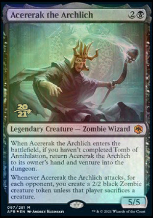 Acererak the Archlich [Dungeons & Dragons: Adventures in the Forgotten Realms Prerelease Promos] | GrognardGamesBatavia