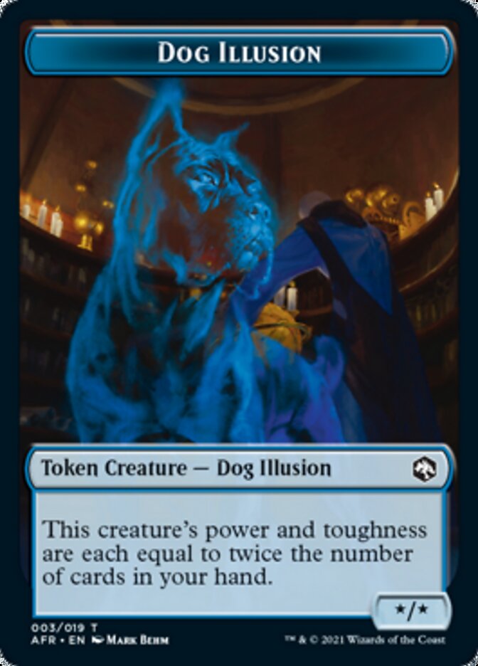 Dog Illusion // Vecna Double-Sided Token [Dungeons & Dragons: Adventures in the Forgotten Realms Tokens] | GrognardGamesBatavia