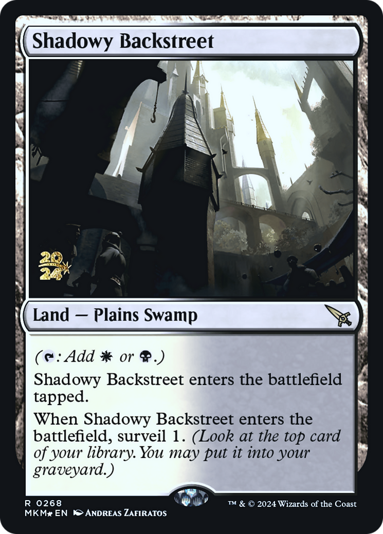 Shadowy Backstreet [Murders at Karlov Manor Prerelease Promos] | GrognardGamesBatavia