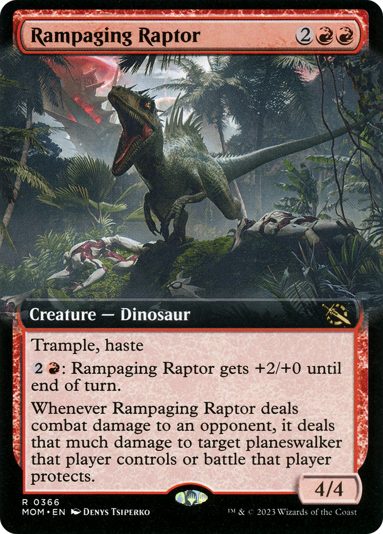 Rampaging Raptor (Extended Art) [March of the Machine] | GrognardGamesBatavia
