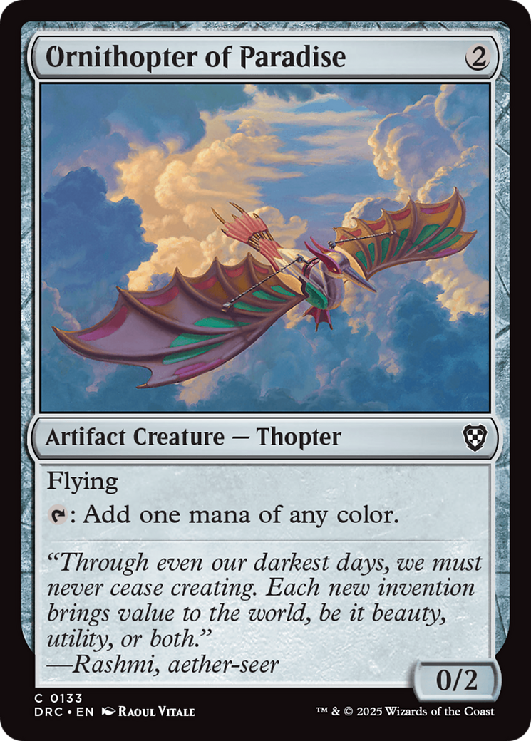 Ornithopter of Paradise [Aetherdrift Commander] | GrognardGamesBatavia